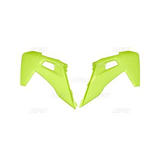Ouïes de radiateur UFO jaune fluo Husqvarna fc/tc | Oxmoto