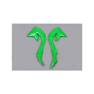 Ouïes de radiateur UFO vert fluo Kawasaki kx450 | Oxmoto