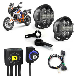 Kit d'éclairages Denali D7 Pro DialDim™ 3073177 | Oxmoto