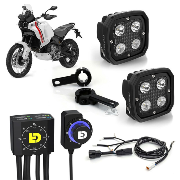 Kit d'éclairages Denali D4 DialDim™ 3073183 | Oxmoto