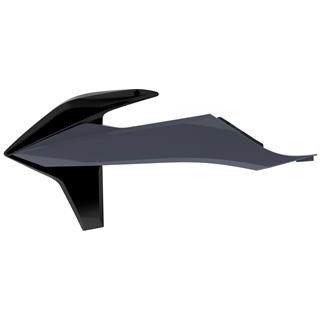 Ouïes de radiateur Polisport noir/gris nardo KTM SX/SX-F