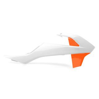 Ouïes de radiateur Polisport orange/blanc KTM sx65 | Oxmoto