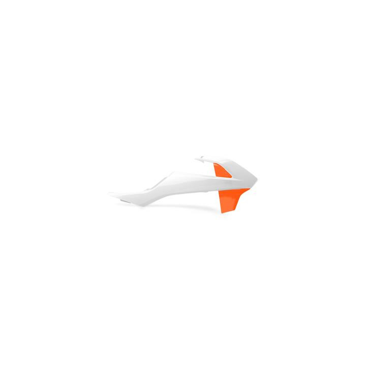 Ouïes de radiateur Polisport orange/blanc KTM sx65 | Oxmoto