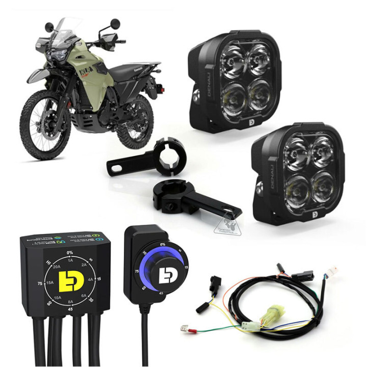 Kit d'éclairages Denali DL4 DialDim™ 3073188 | Oxmoto