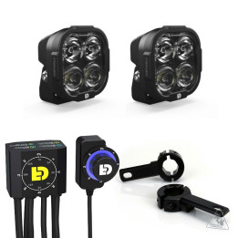 Kit d'éclairages universel Denali DL4 DialDim™ | Oxmoto