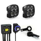 Kit d'éclairages universel Denali DL4 DialDim™ | Oxmoto