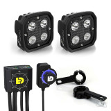 Kit d'éclairages universel Denali DL4 DialDim™ | Oxmoto