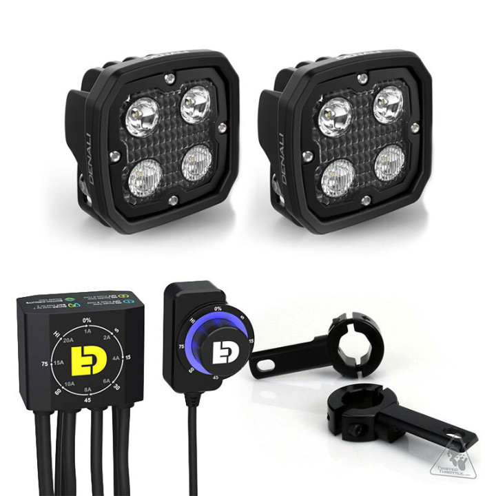 Kit d'éclairages universel Denali DL4 DialDim™ | Oxmoto