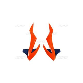 Ouies de radiateur UFO orange fluo/bleu KTM sx85 | Oxmoto
