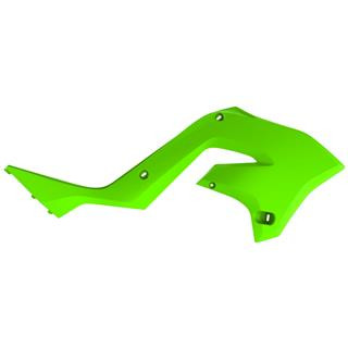 Ouies de radiateur Polisport vert citron Kawasaki kx125/250