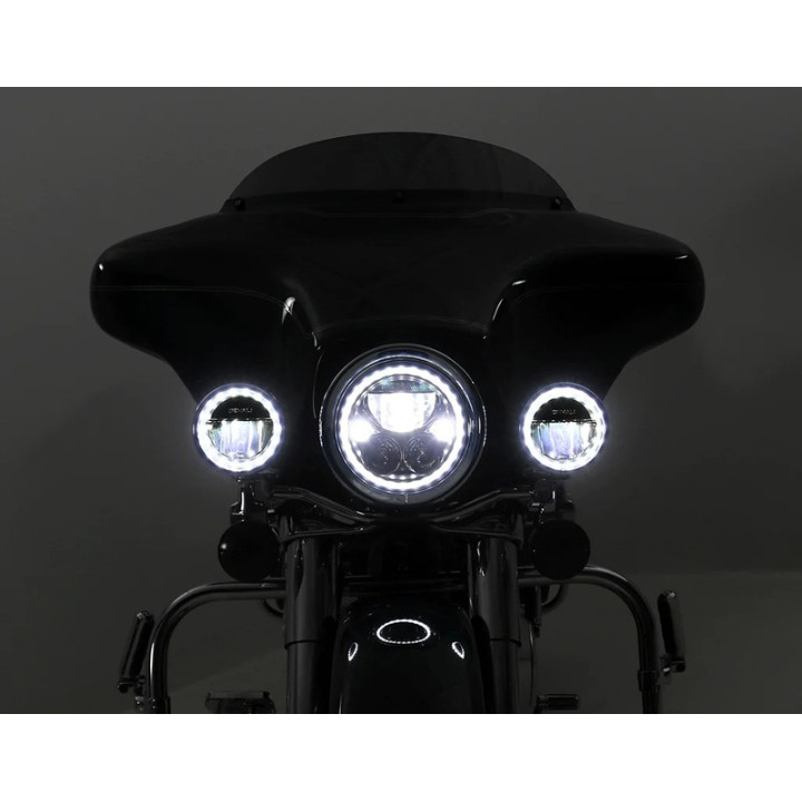 Feu de croisement LED Denali M4 4.5" | Oxmoto