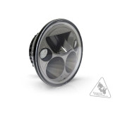 Phare Denali M5 LED Ø145mm noir chrome | Oxmoto