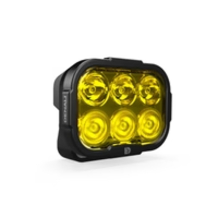 Éclairage additionnel Denali DL6 Hybrid Driving - jaune