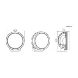 Eclairage additionnel Denali D7 LED 10W - à l'unité | Oxmoto