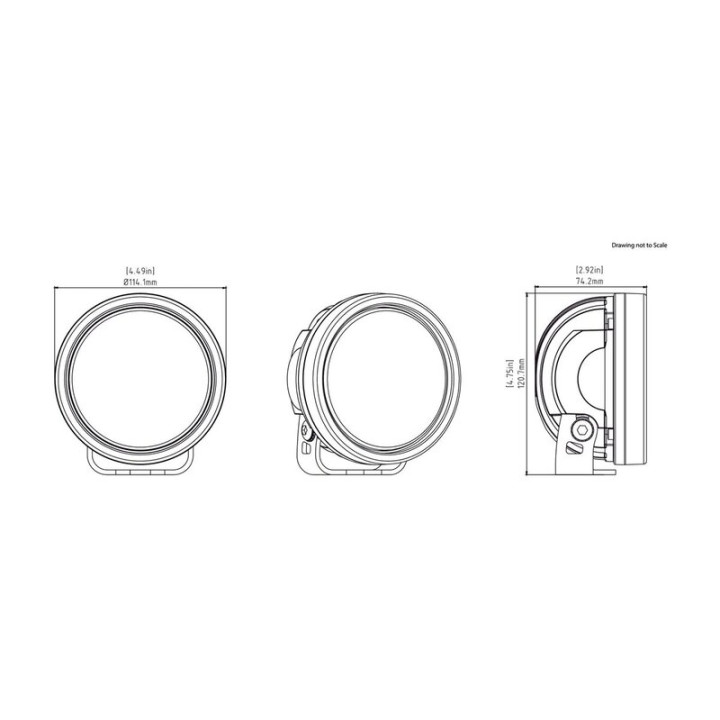 Eclairage additionnel Denali D7 LED 10W - à l'unité | Oxmoto