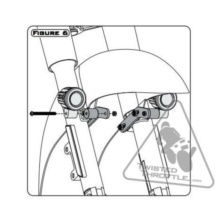 Support éclairage Denali Honda Cruisers | Oxmoto