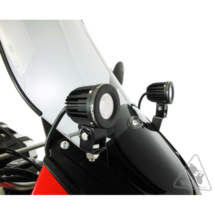 Support éclairage Denali Kawasaki KLR650 | Oxmoto