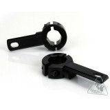 Support éclairage Denali cadre et crash bars 21-29mm noir