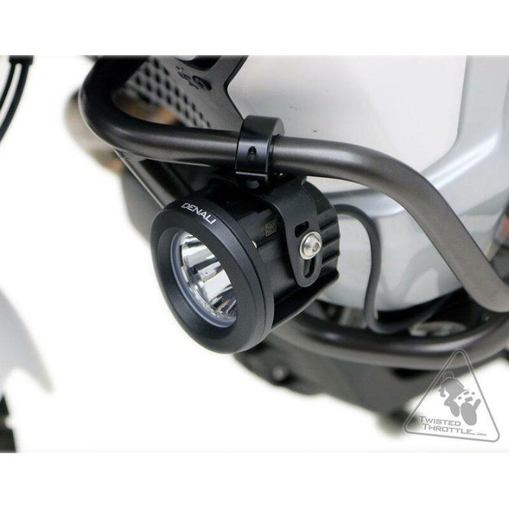 Support éclairage Denali cadre et crash bars 21-29mm noir