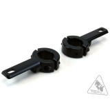 Support éclairage Denali cadre et crash bars 21-29mm noir