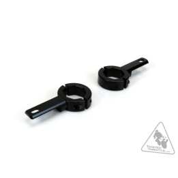 Support éclairage Denali Ø32-38mm noir | Oxmoto