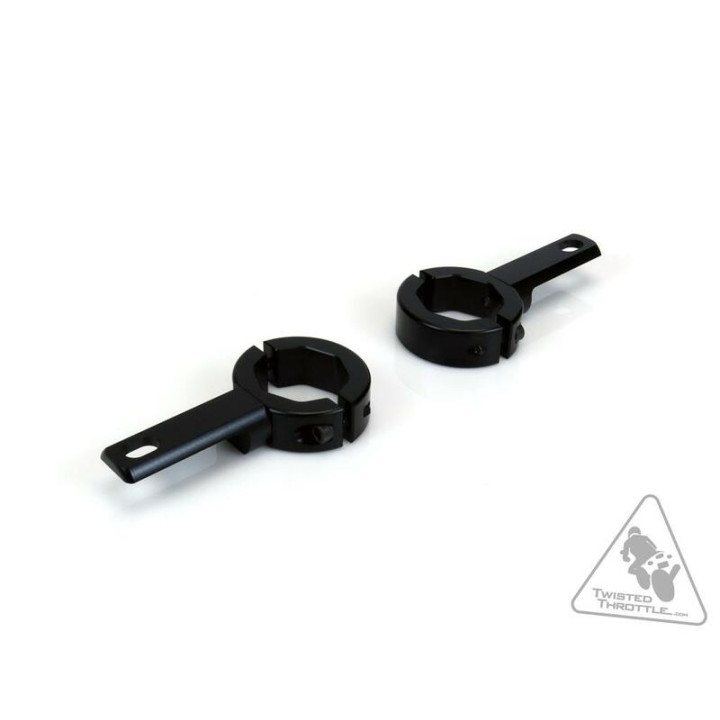 Support éclairage Denali Ø32-38mm noir | Oxmoto