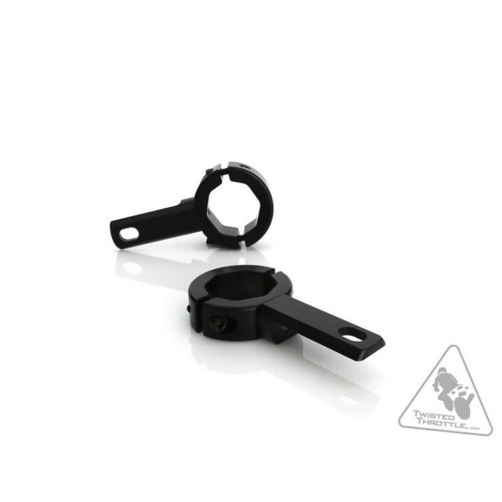 Support éclairage Denali Ø32-38mm noir | Oxmoto