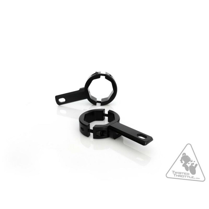 Support éclairage Denali tubes de fourche Ø39-49mm noir