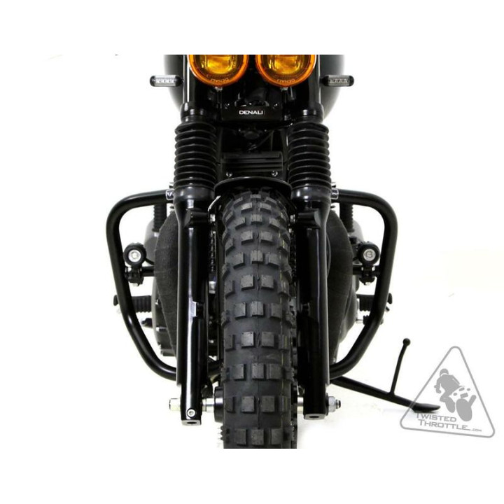 Support éclairage Denali Ø32-38mm noir | Oxmoto