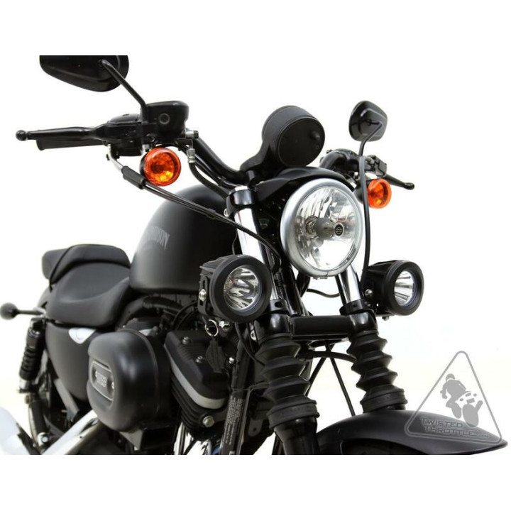 Support éclairage Denali tubes de fourche Ø39-49mm noir