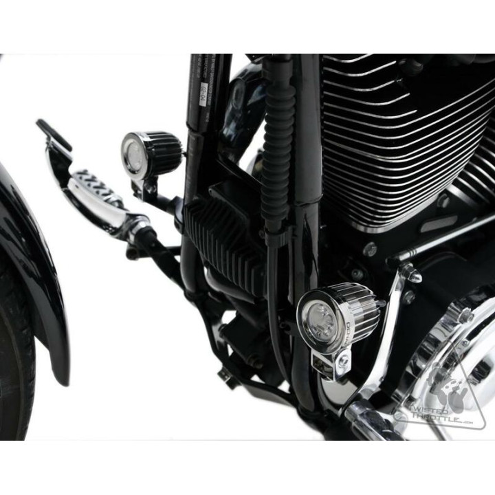 Support éclairage Denali Ø32-38mm noir | Oxmoto