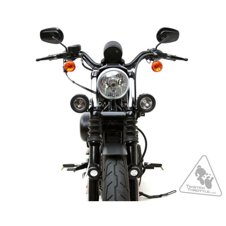 Support éclairage Denali tubes de fourche Ø39-49mm noir