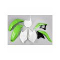Kit plastique UFO couleur origine vert/blanc Kawasaki KX250F