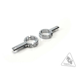 Support éclairage Denali tubes de fourche Ø39-49mm chrome