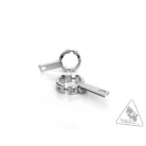 Support éclairage Denali tubes de fourche Ø39-49mm chrome