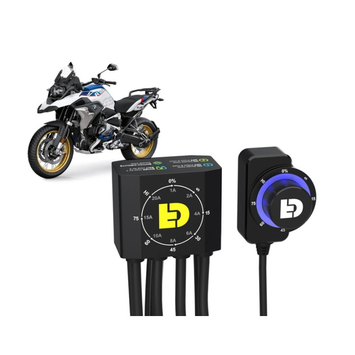 Contrôleur d'éclairages Denali DialDim pour BMW R1250GS