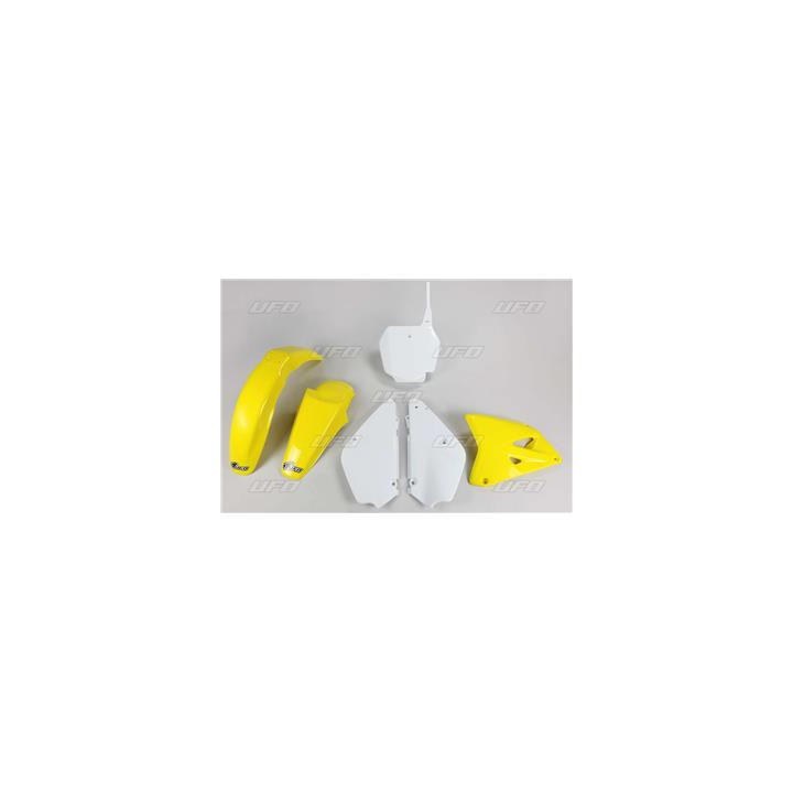 Kit plastique UFO couleur origine jaune/blanc (02-17) Suzuki RM85