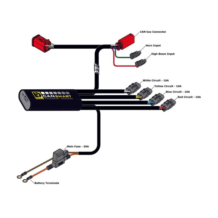 Kit Denali CANsmart™ DL2 - lentilles ambrées 3070470