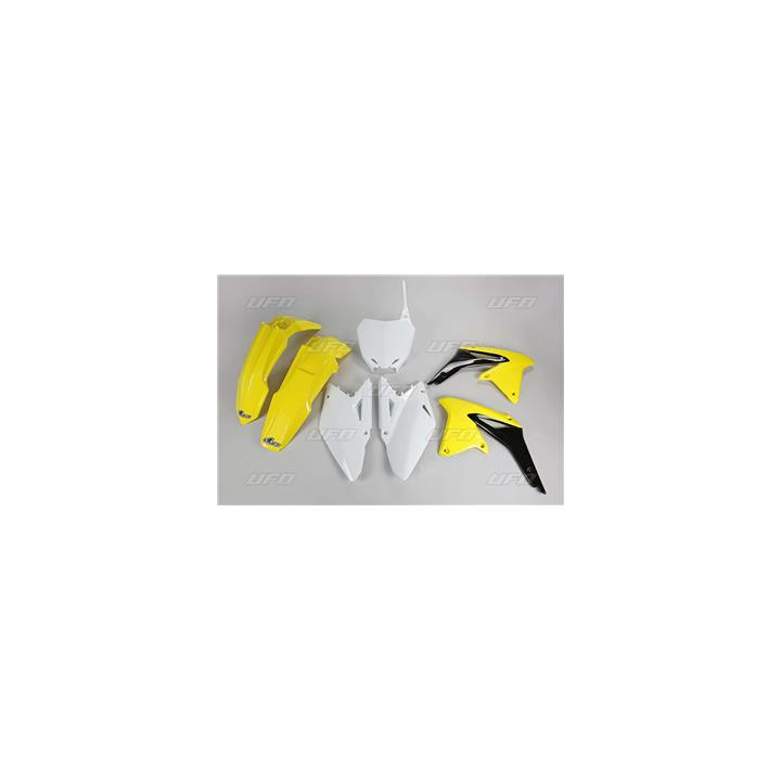 Kit plastique UFO couleur origine jaune/noir/blanc Suzuki RM-Z450