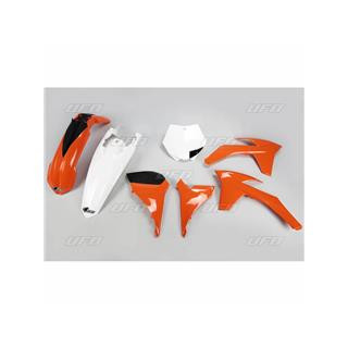 Kit plastique UFO couleur origine orange/blanc KTM | Oxmoto