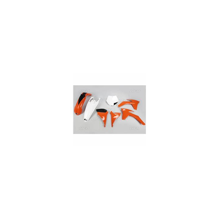 Kit plastique UFO couleur origine orange/blanc KTM | Oxmoto