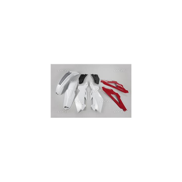 Kit plastique UFO couleur origine blanc/rouge/gris Husqvarna CR125/CR250