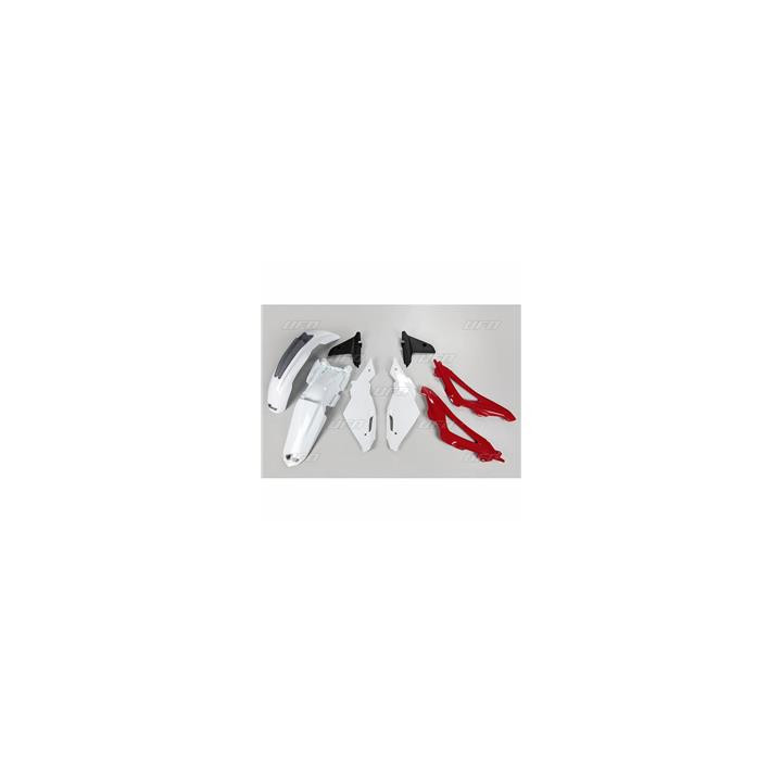 Kit plastique UFO couleur origine blanc/rouge/gris Husqvarna CR125