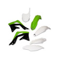 Kit plastique UFO couleur origine vert/blanc/noir Kawasaki KX450F