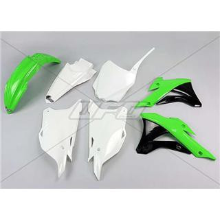 Kit plastique UFO couleur origine (2014) vert/blanc/noir Kawasaki KX85