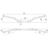 Guidon bas Domino | Oxmoto