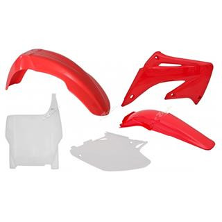 Kit plastique Racetech couleur origine rouge/blanc Honda CR125R/250R