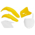 Kit plastique Racetech couleur origine (2009) jaune/blanc Suzuki RM125/250