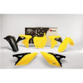 Kit plastique Racetech couleur origine (14-16) jaune/noir Suzuki RM-Z250