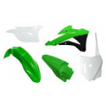 Kit plastique Racetech couleur origine vert/blanc Kawasaki KX85